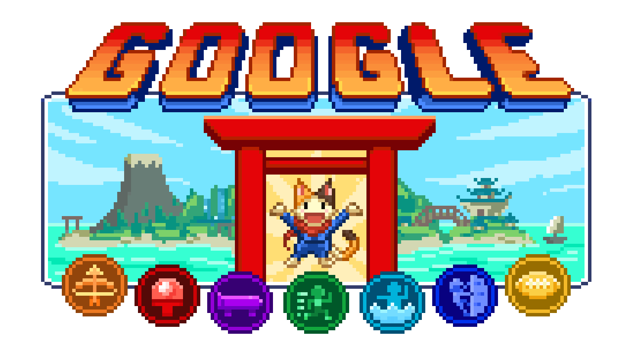 This cat ninja adventure is a small game launched by Google to