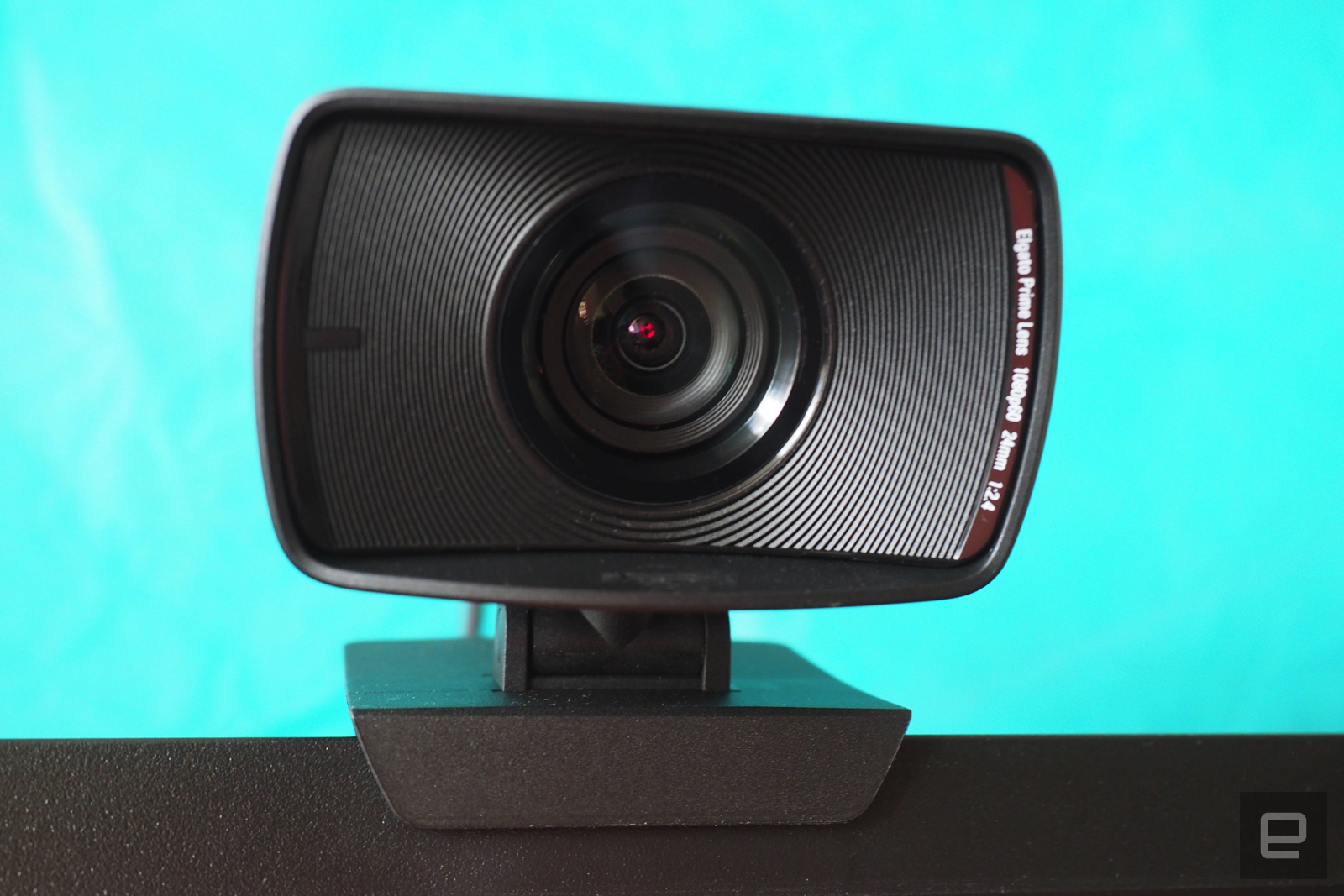 Elgato FaceCam mounted on a monitor