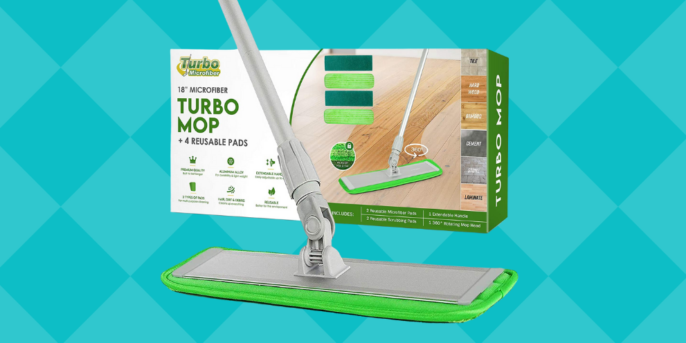 Turbo Mops Microfiber Mops For Floor Cleaning - Tile & Wood Floor