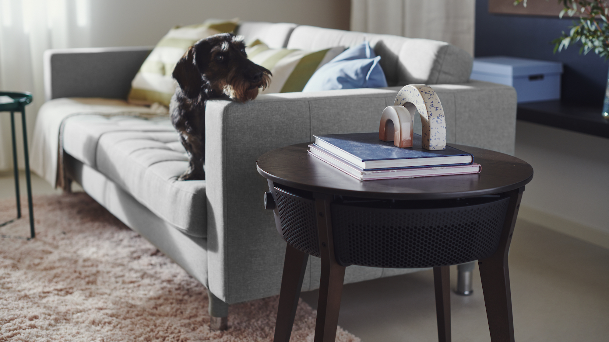 IKEA's first smart air purifier is also a side table