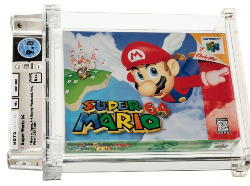 Sealed &#39;Super Mario 64&#39; game sells at auction for a record-breaking $1.56  million | Engadget