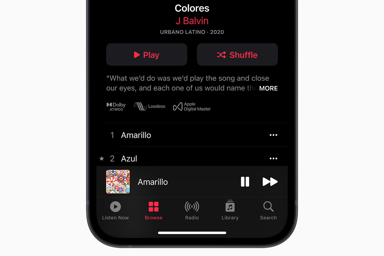 Apple Music 将无损串流及杜比全景声音乐带到android 上