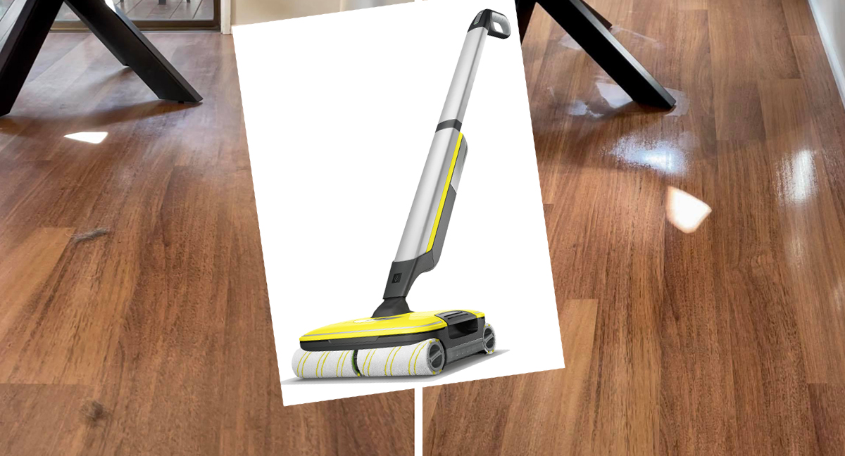 Karcher FC 7 Cordless Automatic Hard Floor Cleaner Perfect for Laminate,  Wood