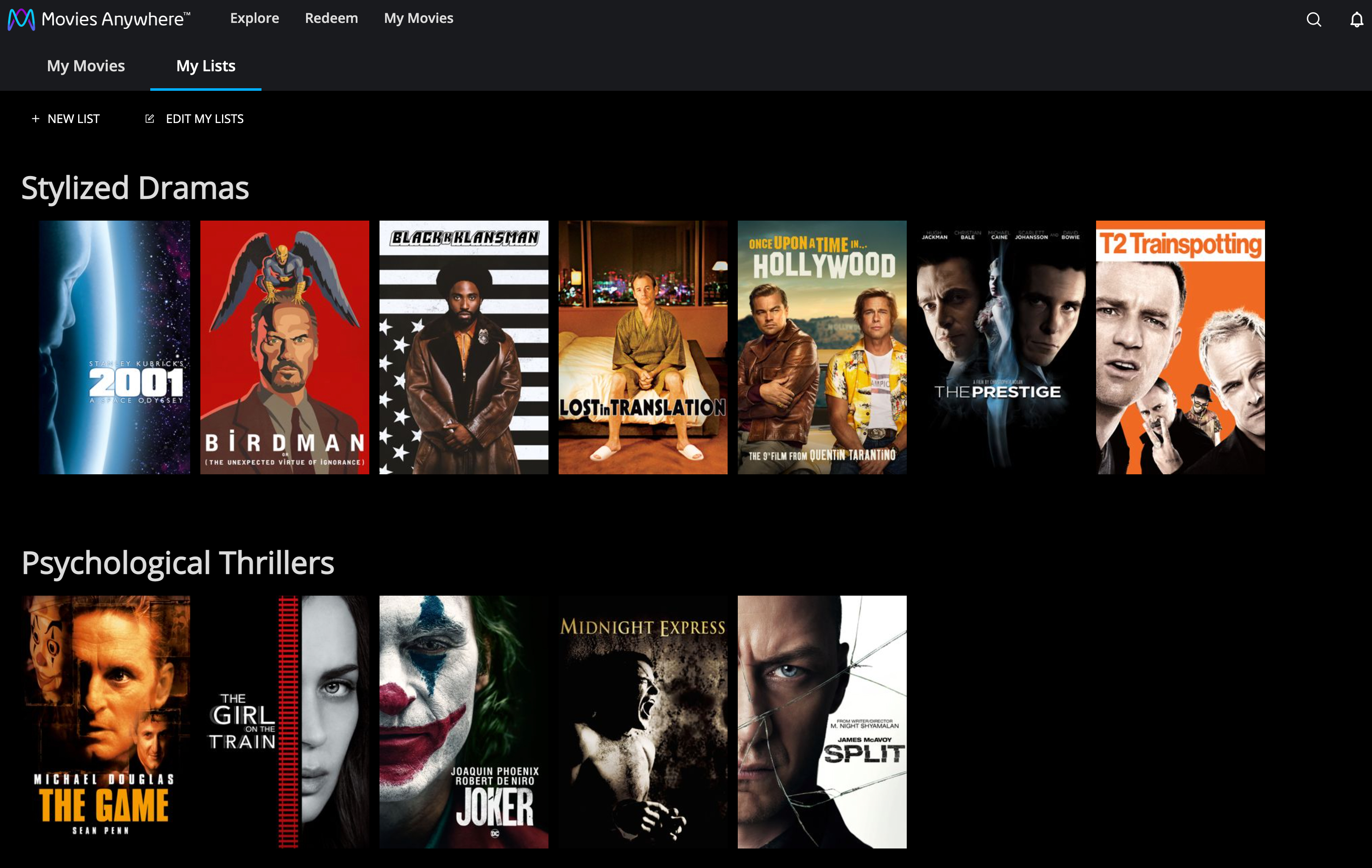 Movies Anywhere is using AI to create lists of the movies you own