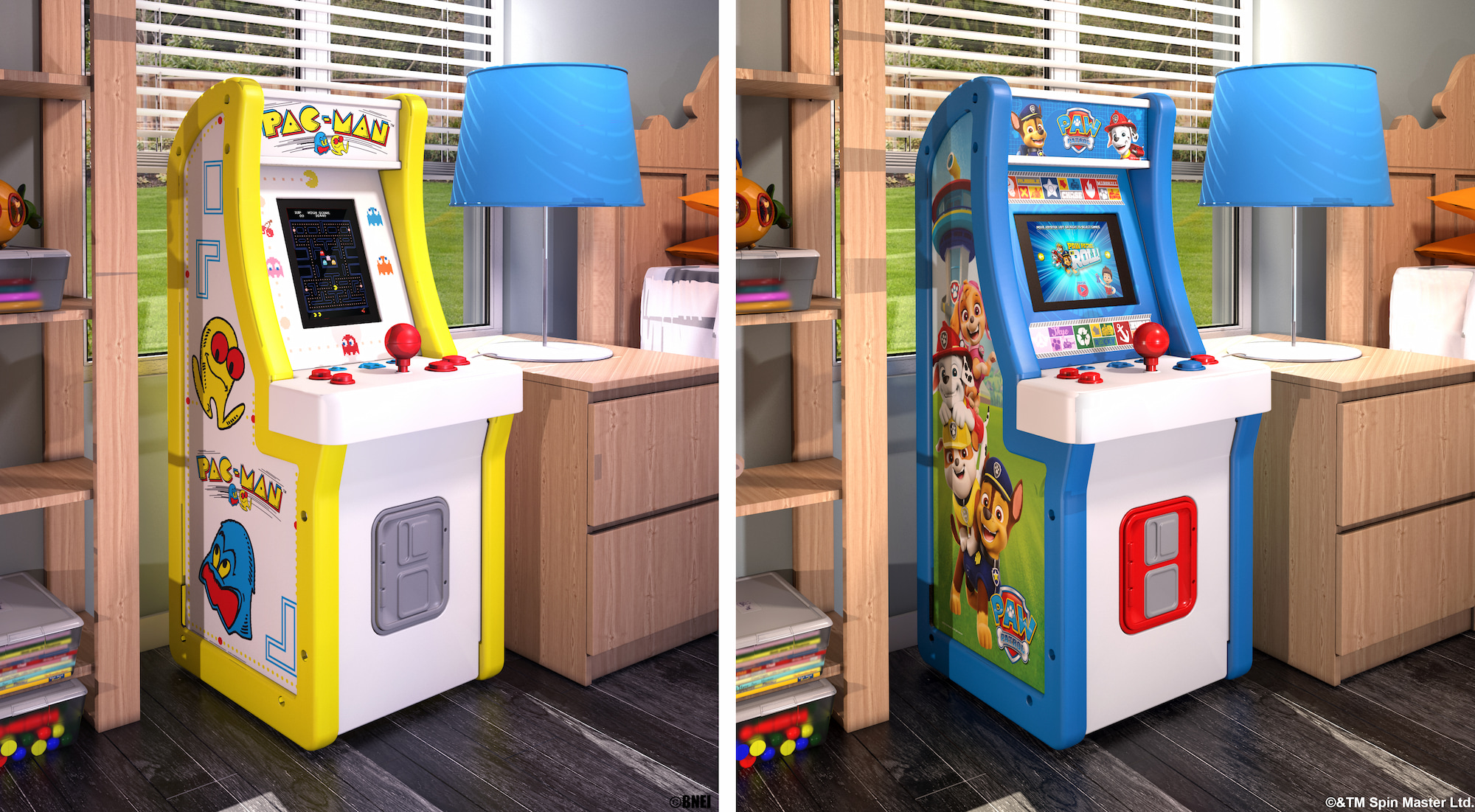 Arcade1Up Jr. Pac-Man and PAW Patrol arcade machines