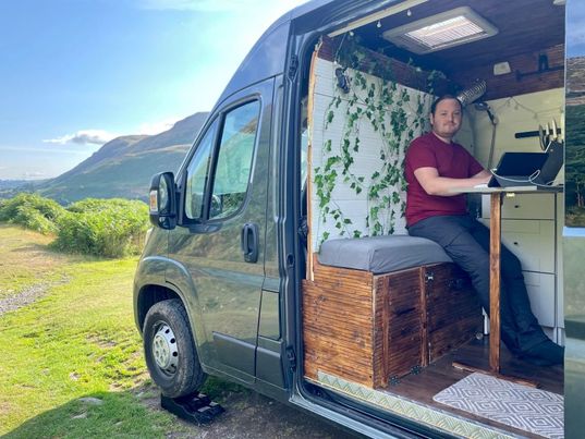 Van life and tiny living in a self built van conversion full time UK- Nic  Roams