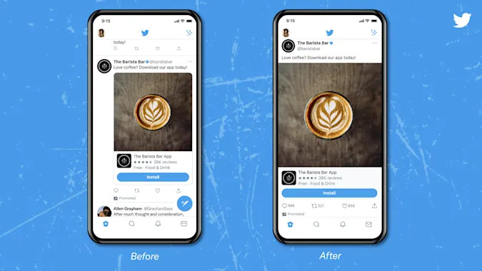 Twitter、ツイートを画面幅いっぱいに表示するテストをiOSアプリで開始