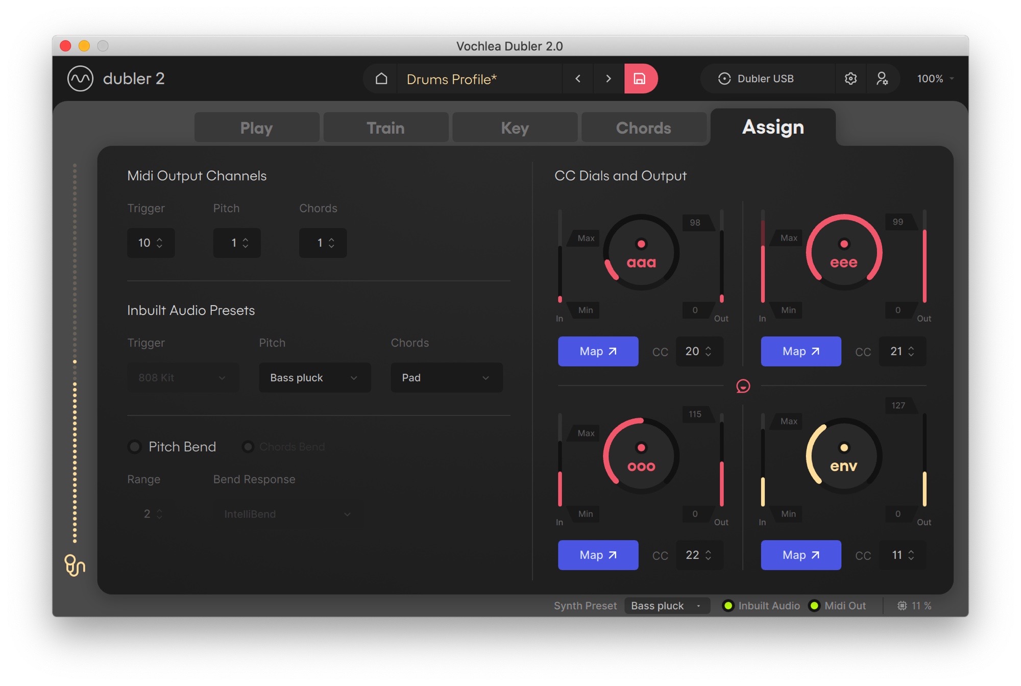 Midi control center