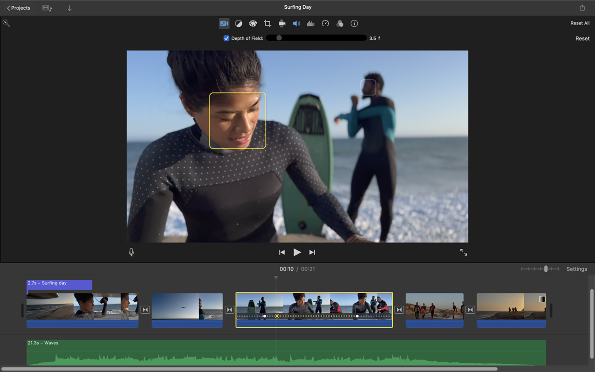 iMovie for macOS Monterey can edit iPhone 13 Cinematic Mode videos