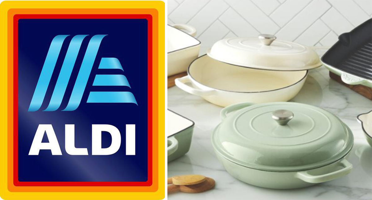 Replying to @V Bruntmor 3.8 Quart Enamel Cast Iron Dutch Oven. 69$ , aldi dutch oven