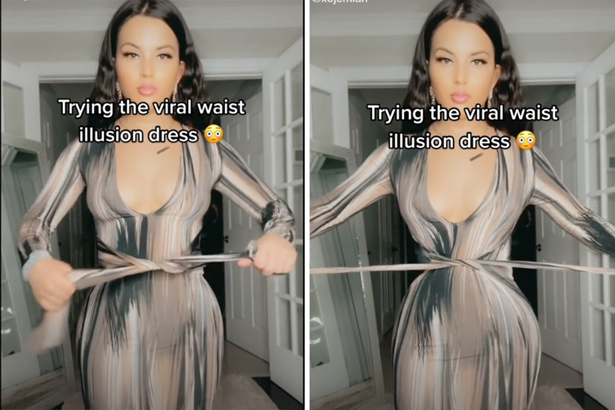 Fashion Nova 'optical illusion' dress ...