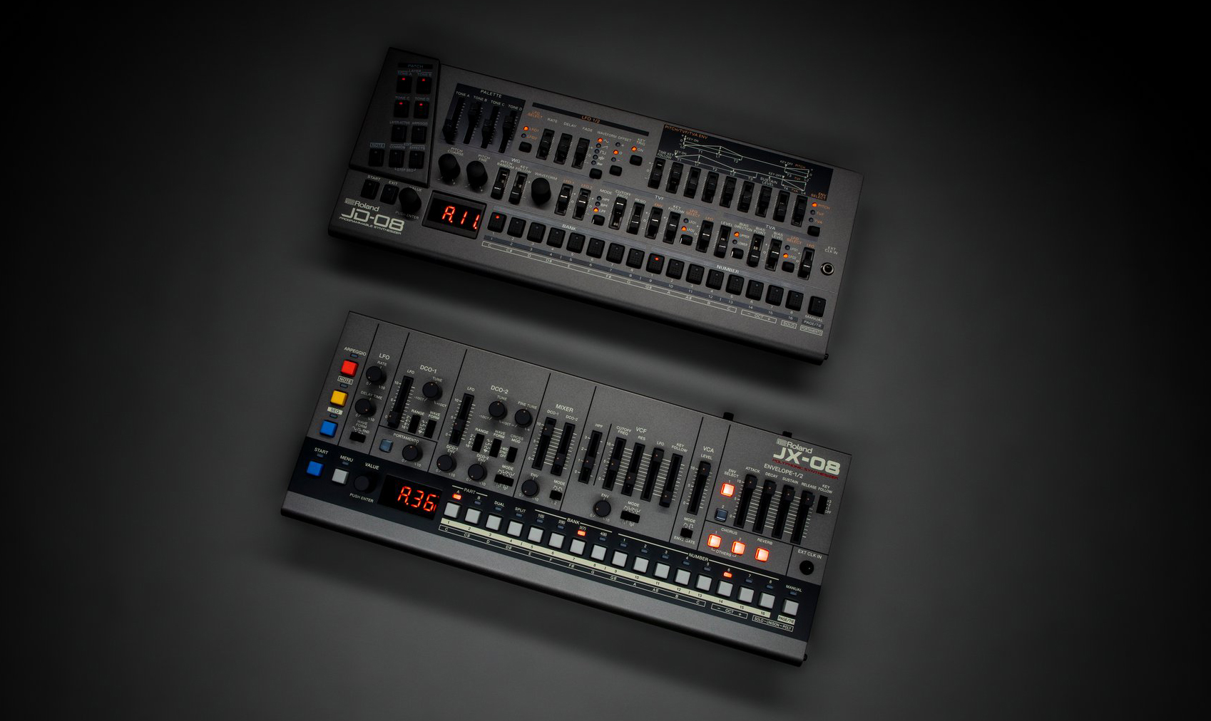 Roland replicates more classic synths with the JD-08 and JX-08 sound modules