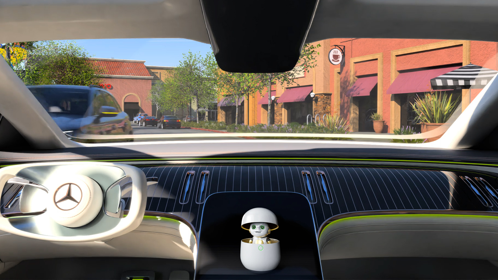 Drive Concierge de Nvidia est conçu non seulement pour servir d'assistant intelligent embarqué, mais aussi pour garer votre véhicule et vous permettre de l'invoquer également.  (Image : Nvidia)