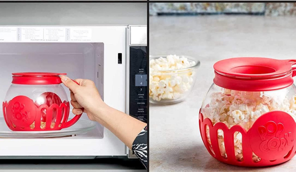 Tasty Microwave Popcorn Popper - Ecolution Original Micro-Pop