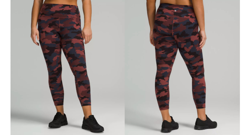 NEW LULULEMON Align 25 Pant 2 Wild Thing Camo Brown Earth Multi