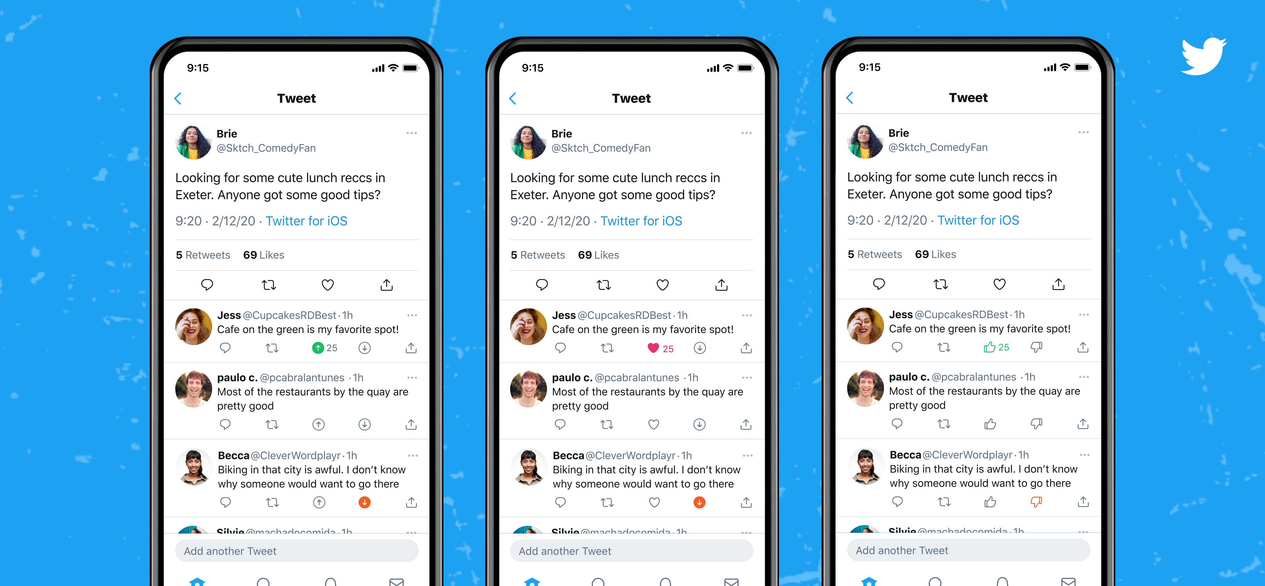 Twitter's 'downvote' button test begins rolling out globally ...