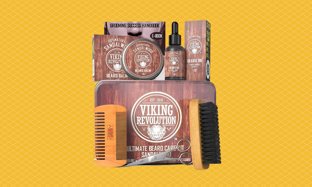 8. Beard Comb and Brush Set from Viking Revolution