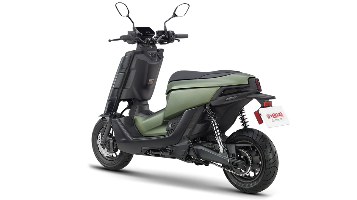 圖／2022 Yamaha EMF UBS採現行電動機車少見的中央龍骨與獨特簍空尾部造型呈現，充分體現YAMAHA獨特的「人機官能」造車工藝精神。