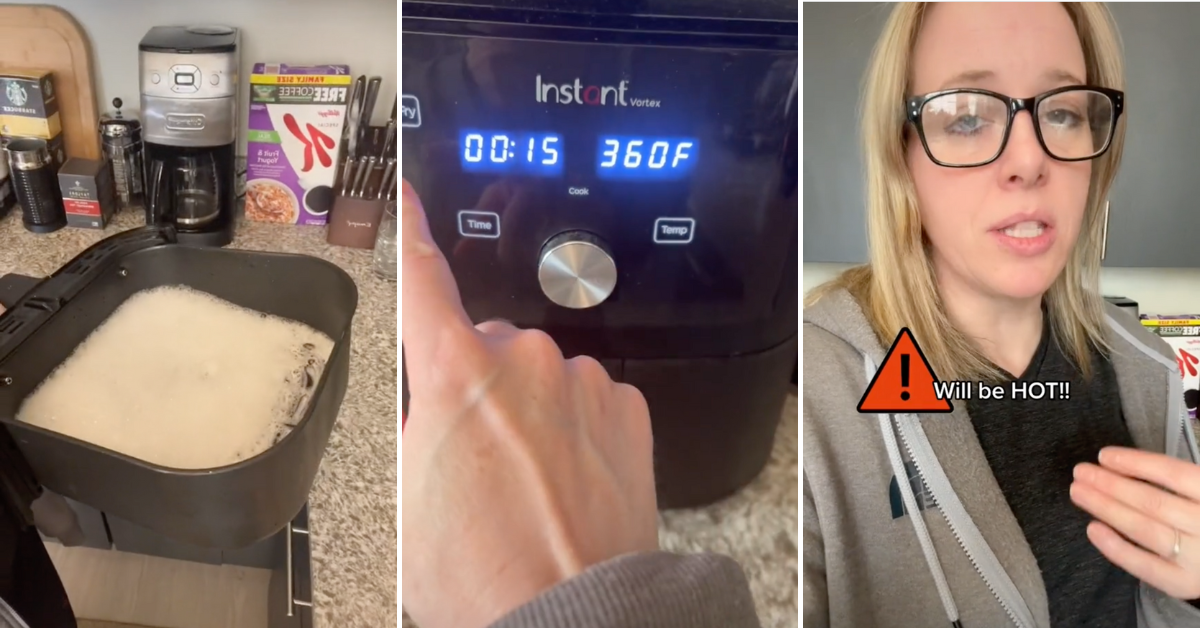 I Tried That TikTok Trick for Cleaning My Air Fryer. Here's What