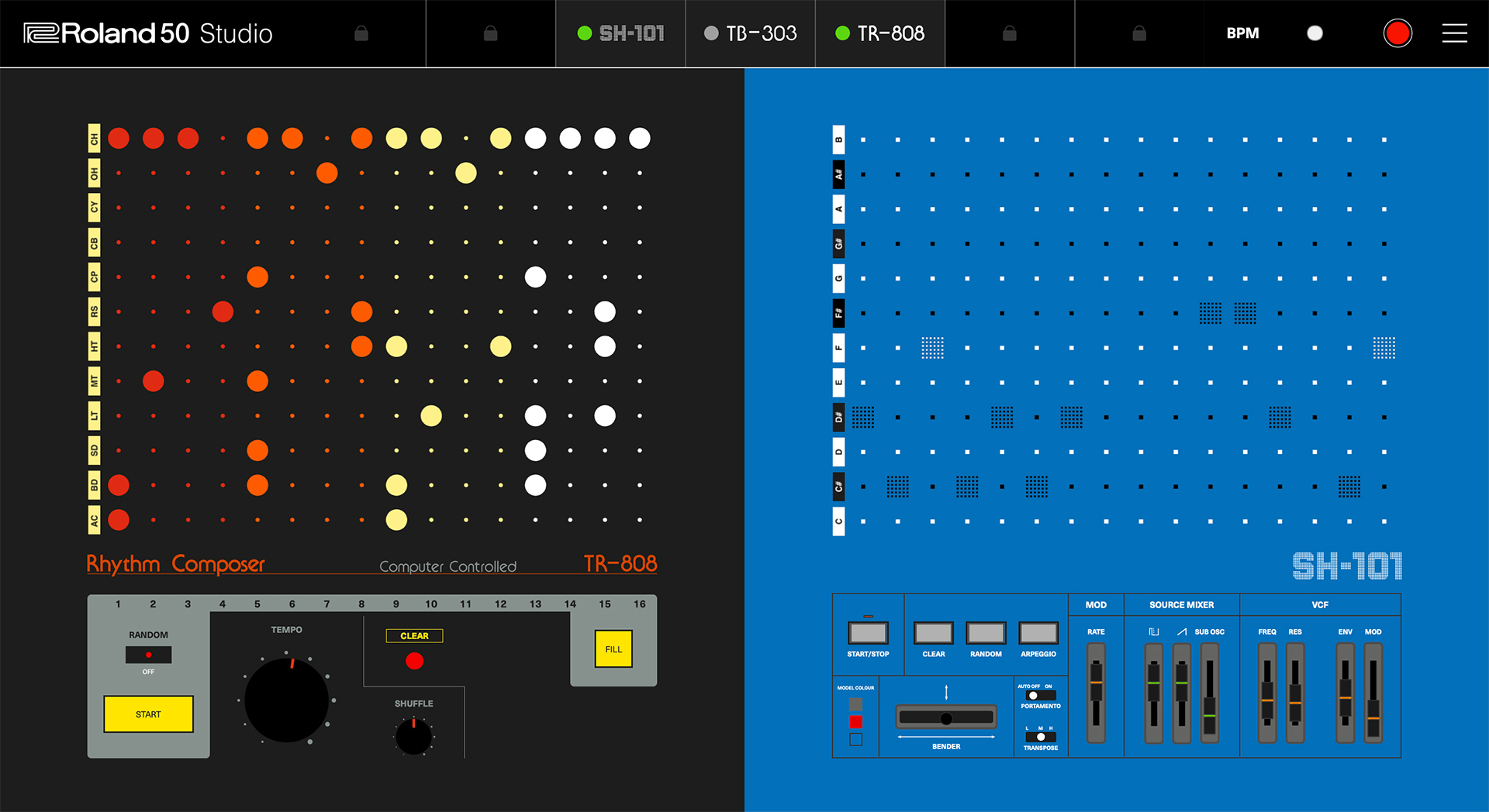 Roland makes its classic SH-101 synth available to play on the web