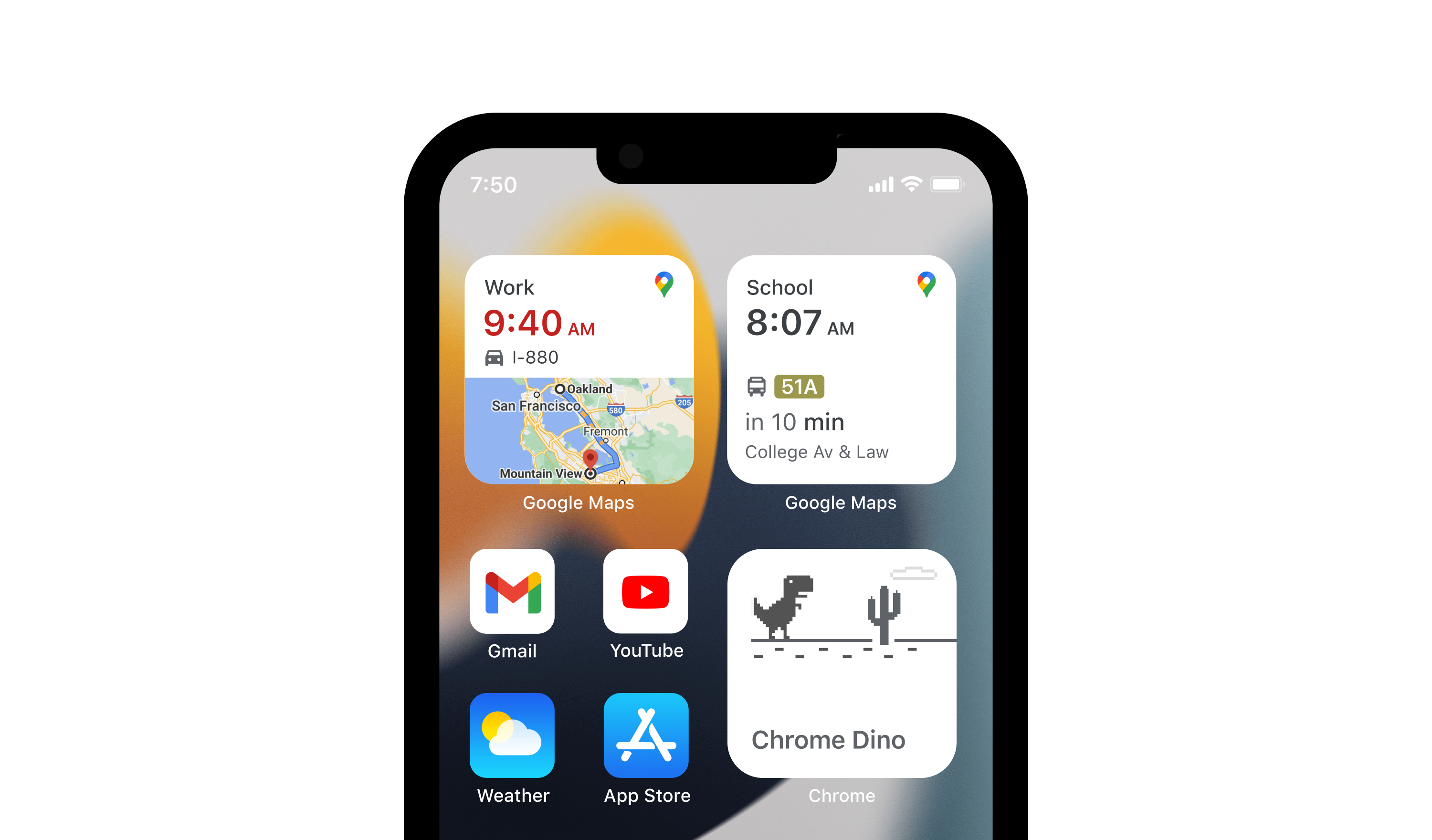 2022 年，谷歌将在 iOS 中添加一个新的用于谷歌地图的固定旅行小部件，同时缩小默认地图小部件的尺寸。
