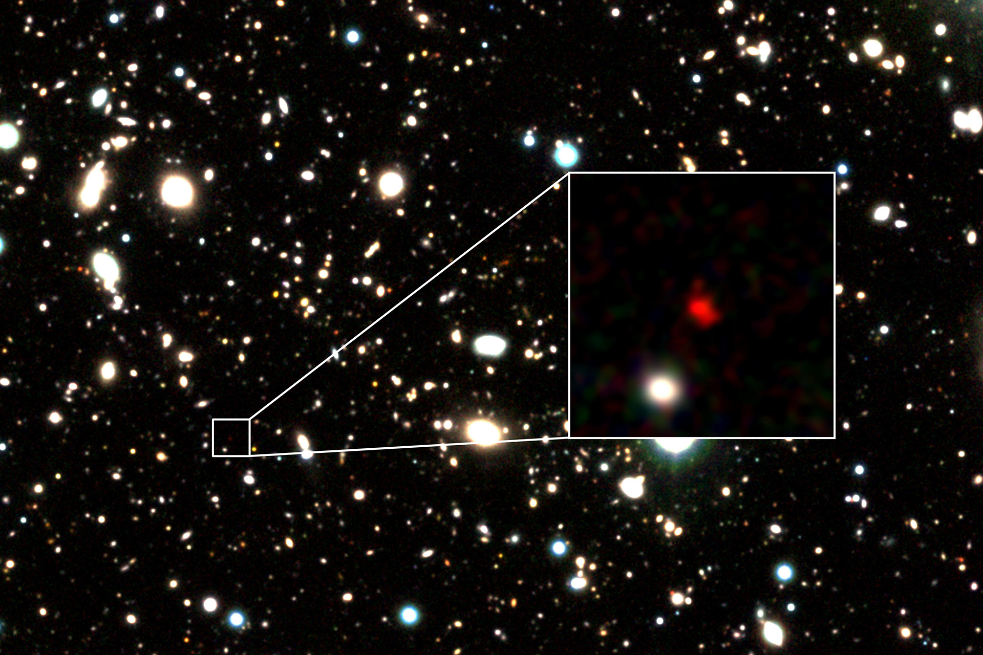 Los investigadores pueden haber descubierto una galaxia apenas más joven que el Big Bang