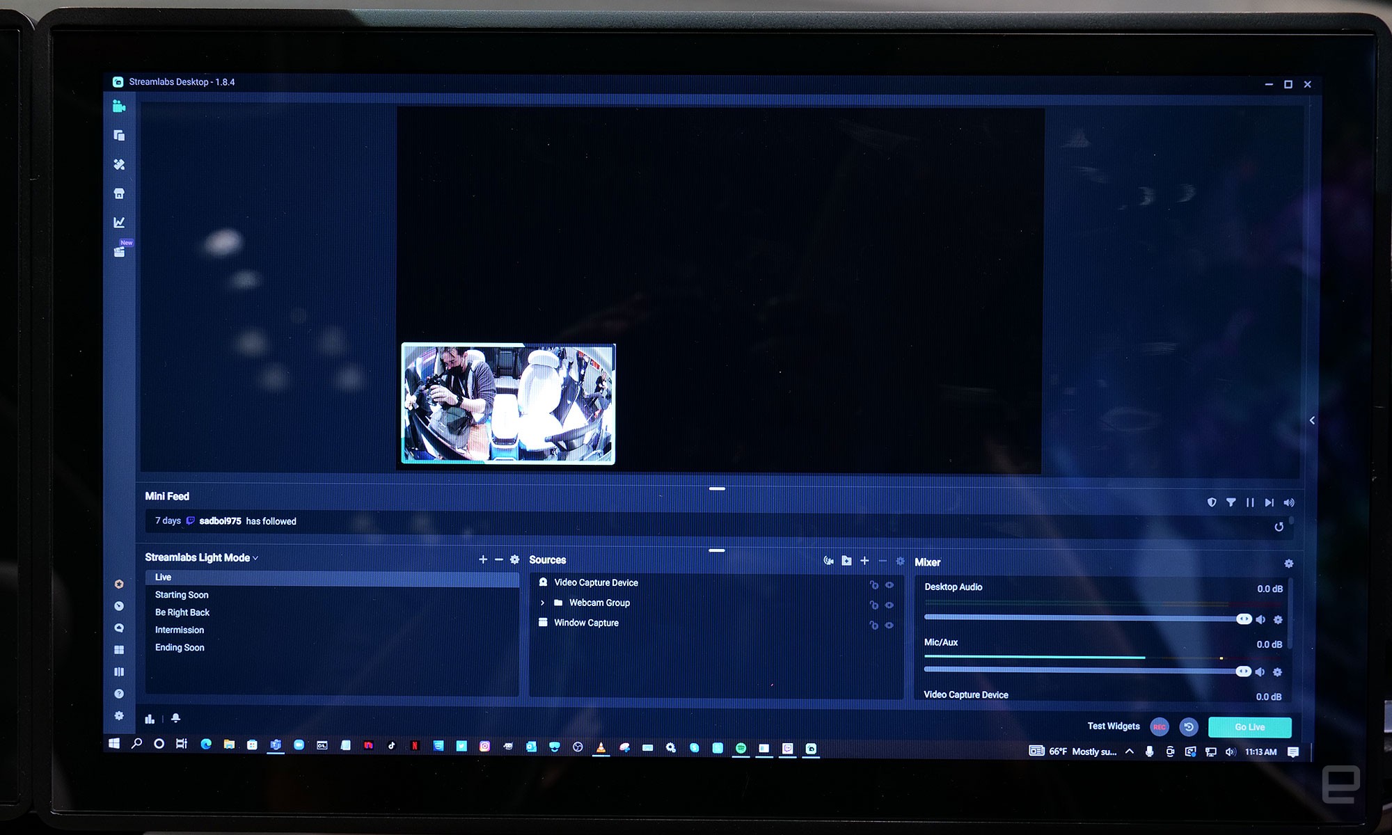 The Indi One's Windows-based computer allows users to install practically any app they want, including live streaming software and games. 