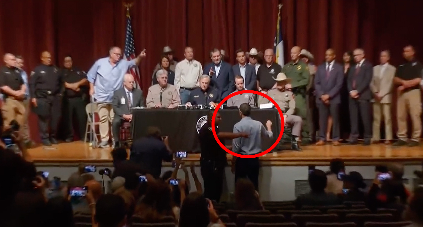 Texas school shooting press conference erupts in fury: 'IT'S ON YOU'
