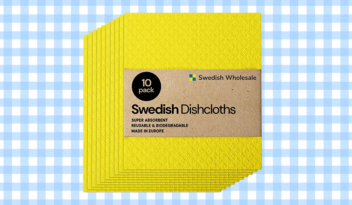 Swedish Wholesale Swedish Dish Cloths - 10 Pack Reusable, Gray