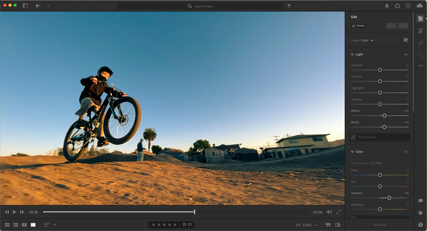 Adobe Lightroom now supports video