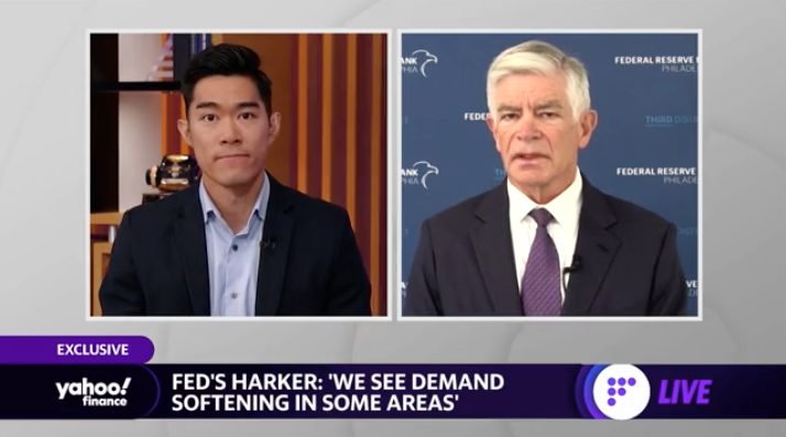 Philadelphia Fed President Patrick Harker speaks with Yahoo Finance [Transcript]