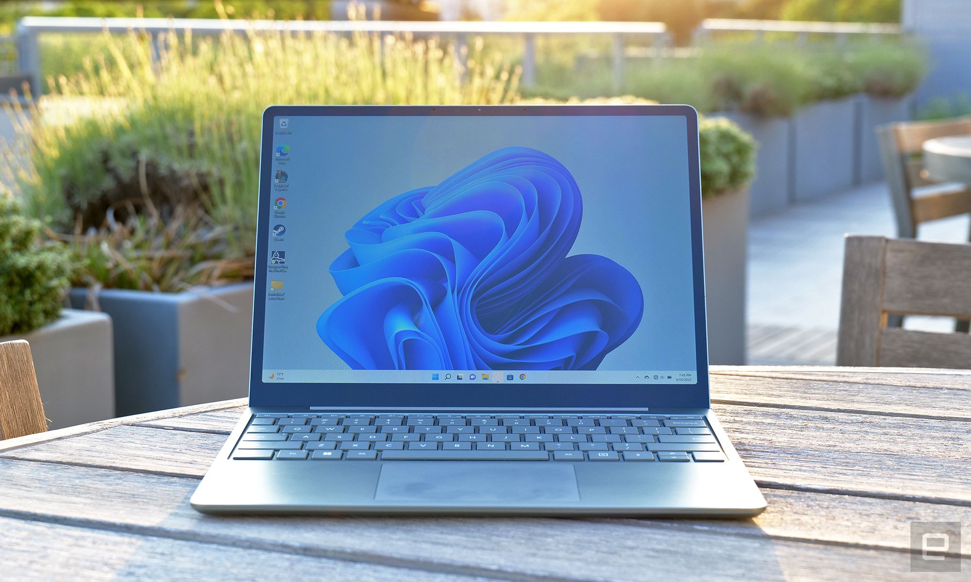 While the Surface Laptop Go 2's 12.4-inch PixelSense display doesn't have a full HD resolution, it's still pretty sharp for its size. " data-uuid="4e3c3304-f305-3001-a3a9-8721a85bc65b