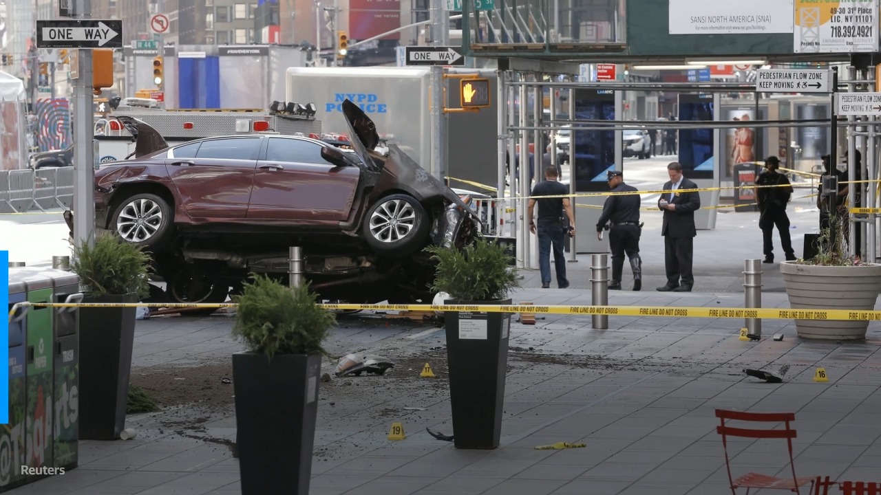 Rampage spurs calls to ban cars from New York's Times Square