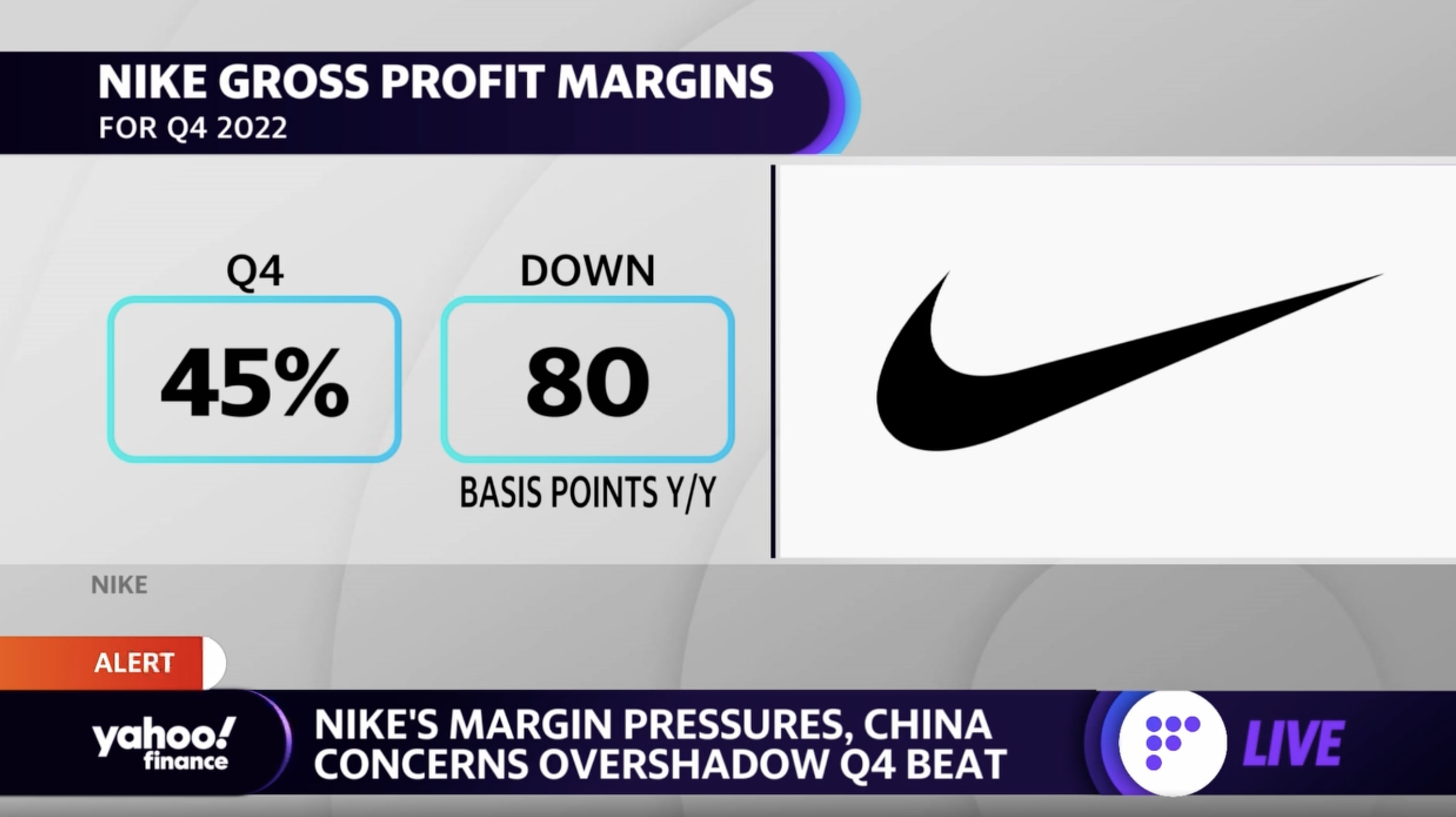 opstelling half acht Dwaal Nike stock slides on downbeat earnings forecast