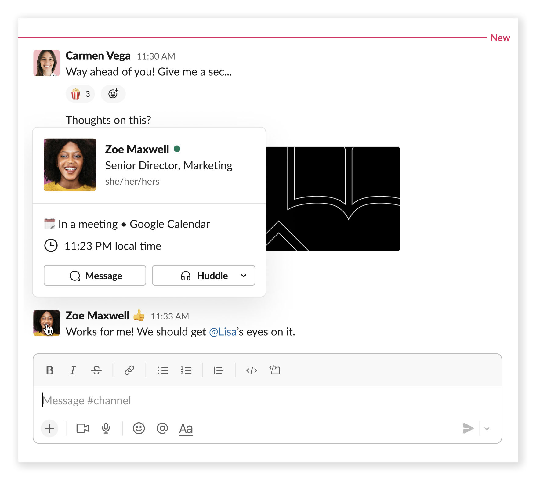 Hover Cards in Slack