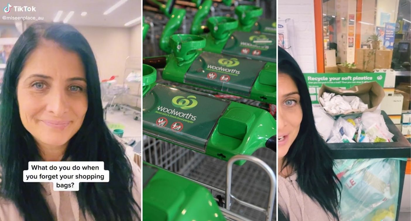 Woolworths customer's 'genius' shopping bag hack: 'Feels illegal'