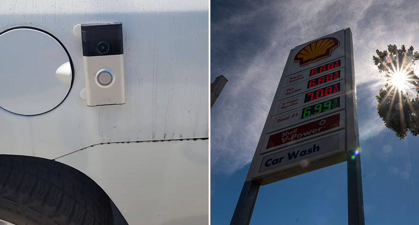 Driver's hilarious $135 act to protect petrol amid surging prices