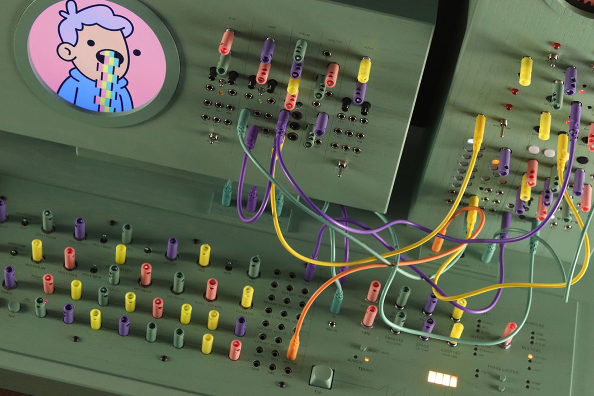 Love Hulten’s latest synth project has a rainbow puke MIDI visualizer