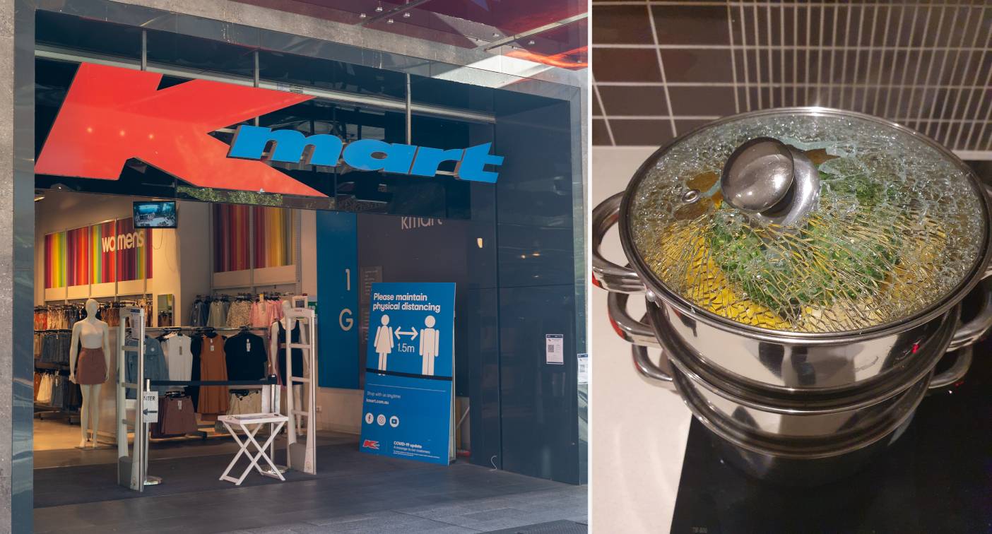Kmart and Coles shoppers send warnings about 'exploding' cookware: 'Glass everywhere'