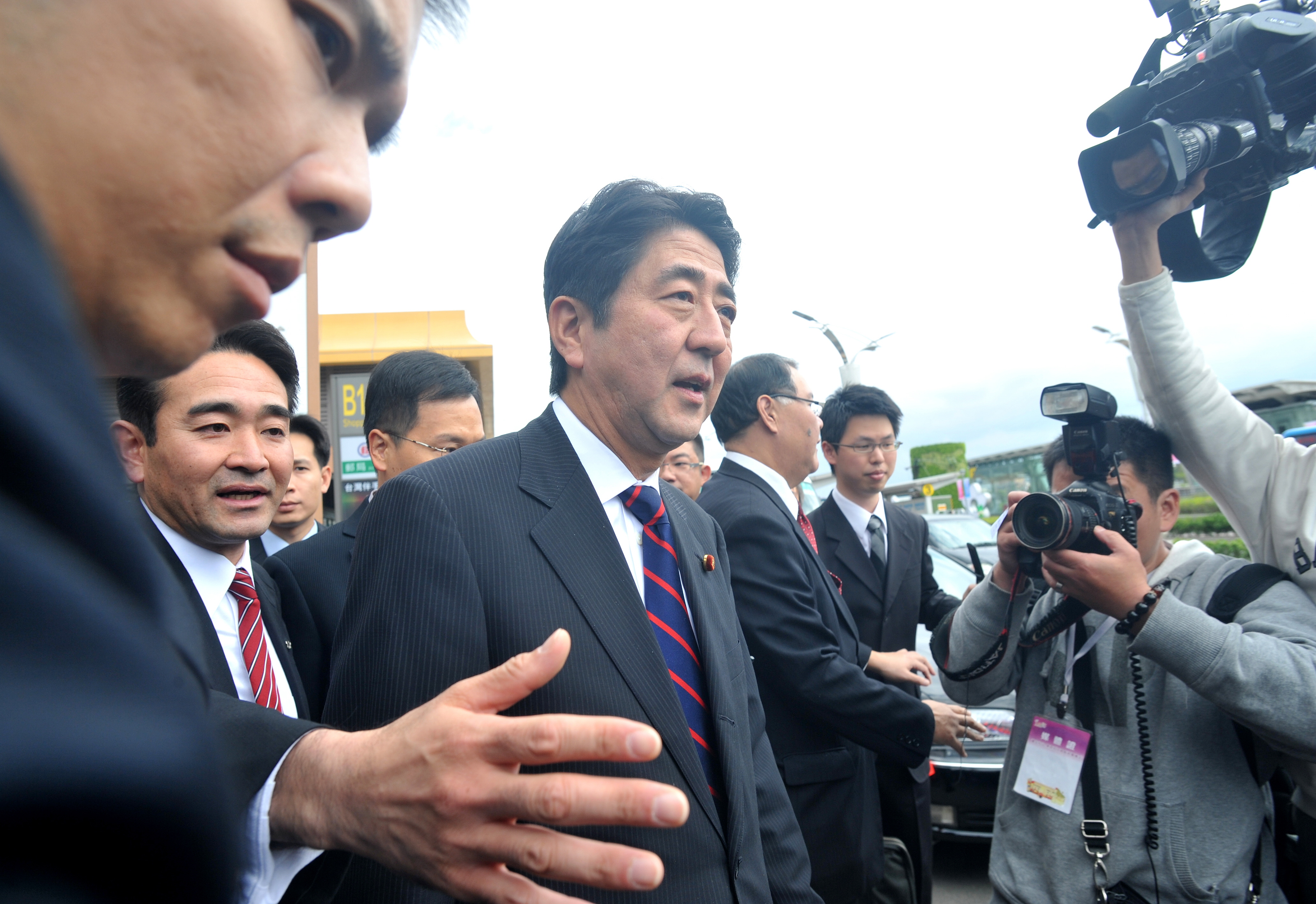 安倍晉三2010年曾造訪台灣。圖片來源：PATRICK LIN/AFP/Getty Images