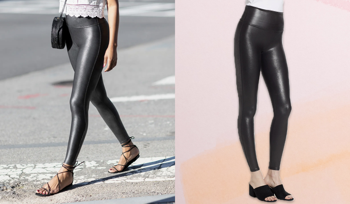 Spanx's Faux-Leather Leggings Make My Butt Look Great