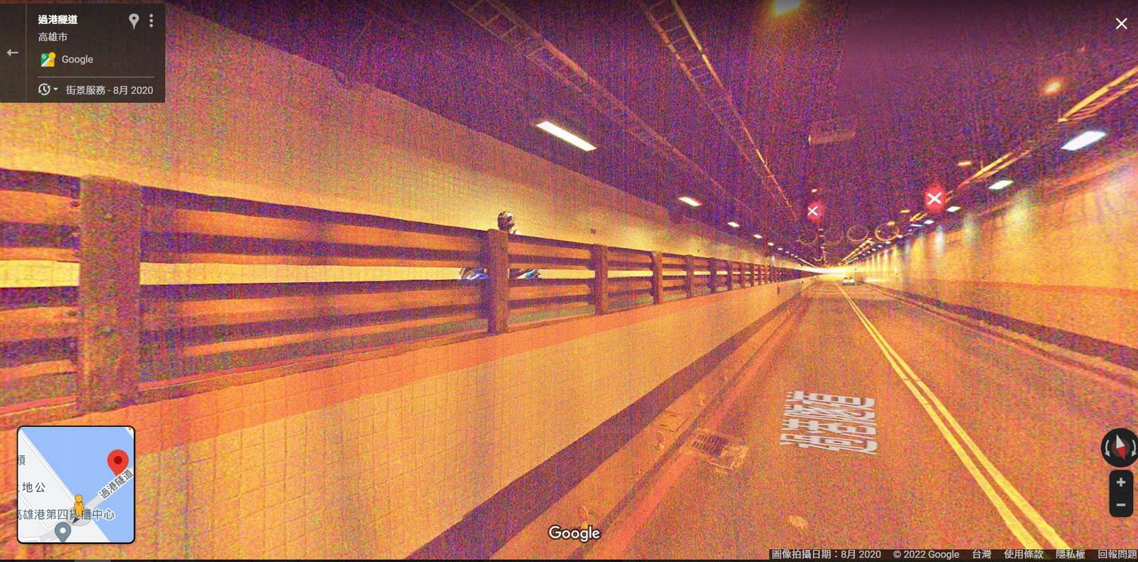 圖／當進入過港隧道，無論中途發生什麼，千萬別停下來等人（車速過快停下來也很危險），否則…