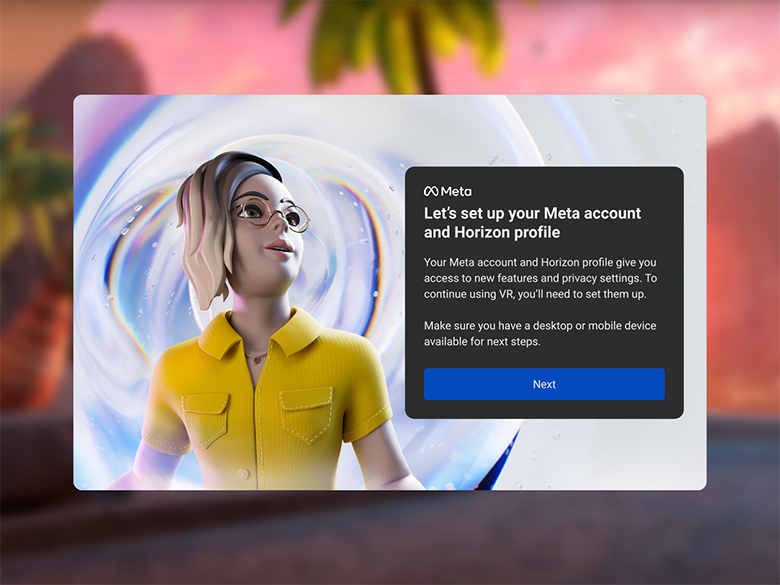 Meta Quest headsets will soon no longer need a Facebook login