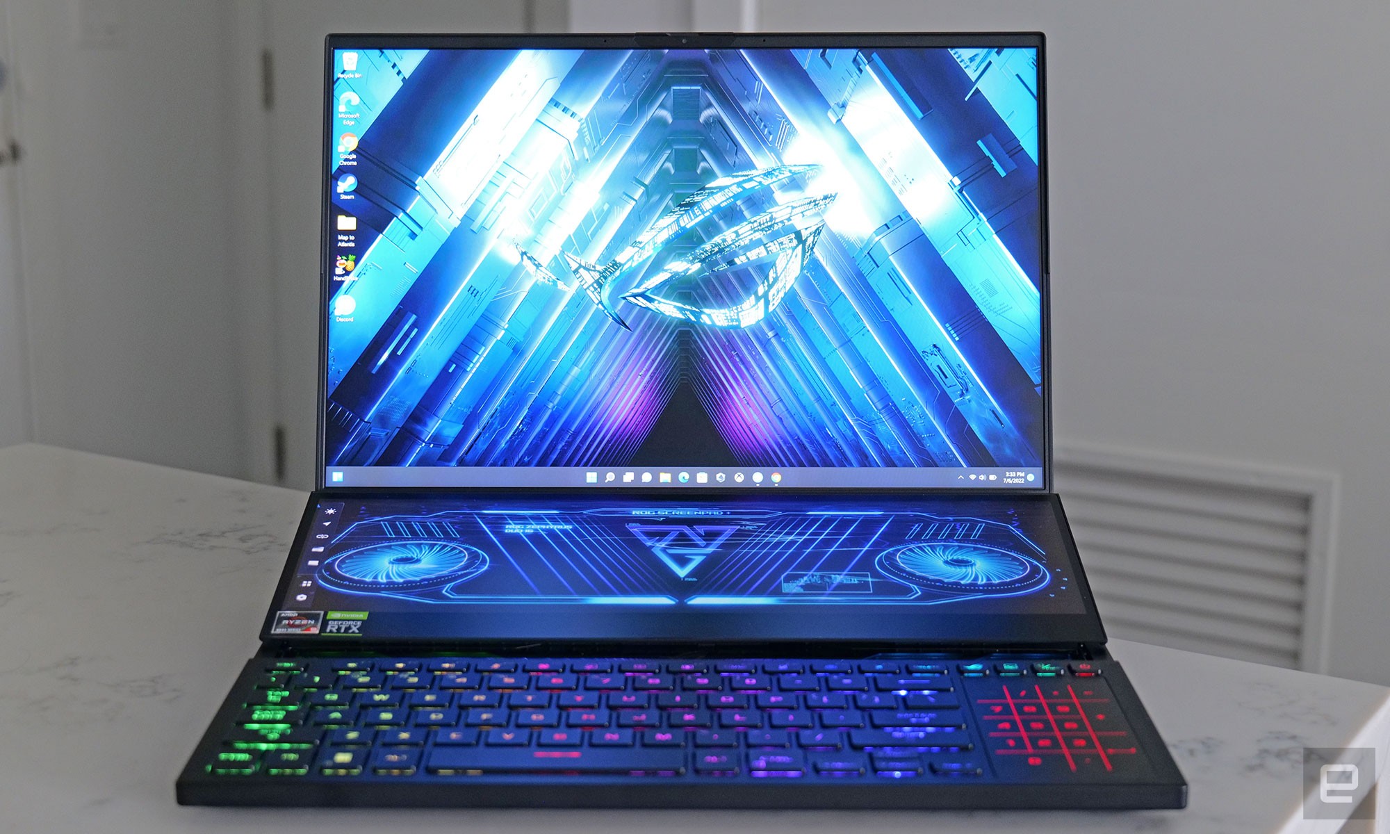 Right now, the Asus ROG Zephyrus Duo 16 high price makes it a somewhat niche device. But it serves as an interesting and surprisingly practical demo of the benefits of adding a second display to a laptop. 