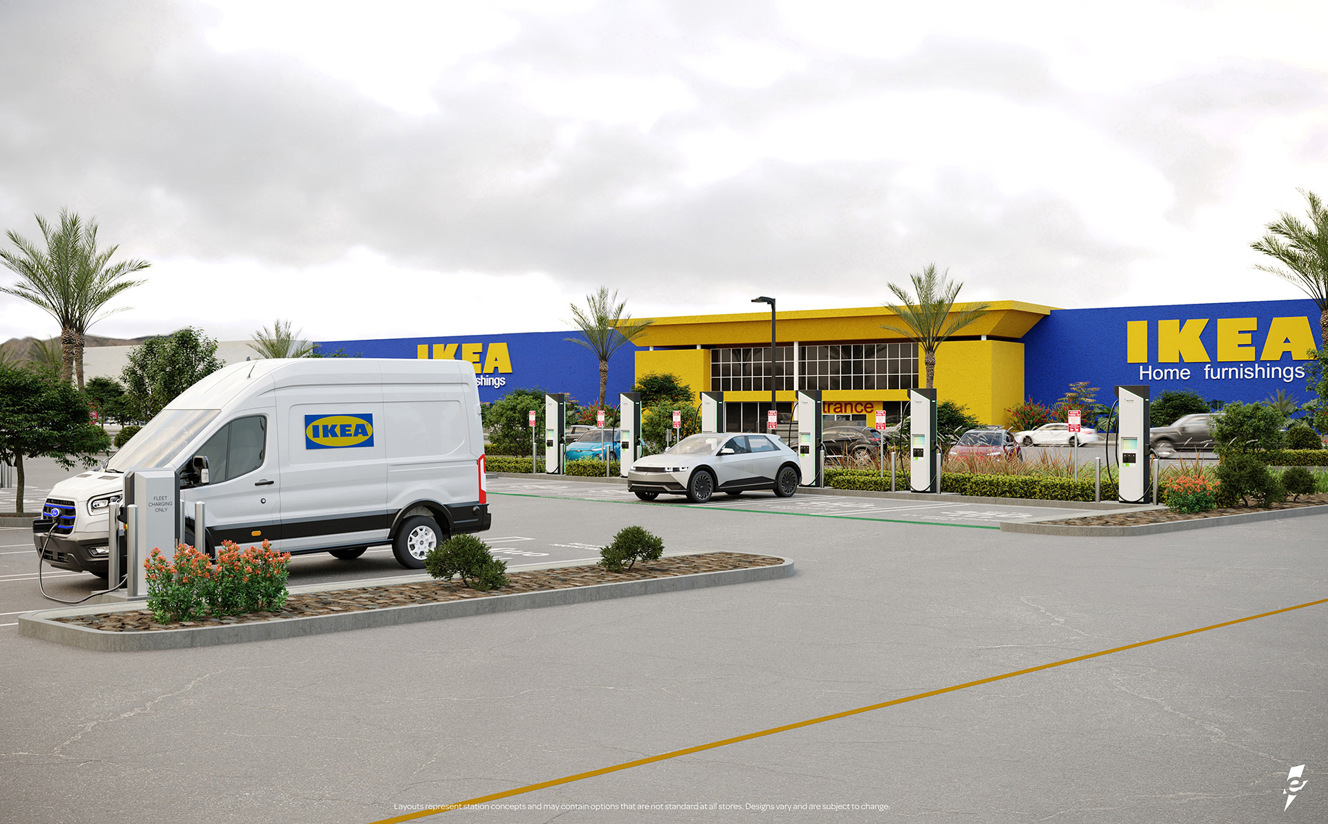 IKEA will install Electrify America’s fast EV chargers at over 25 US stores