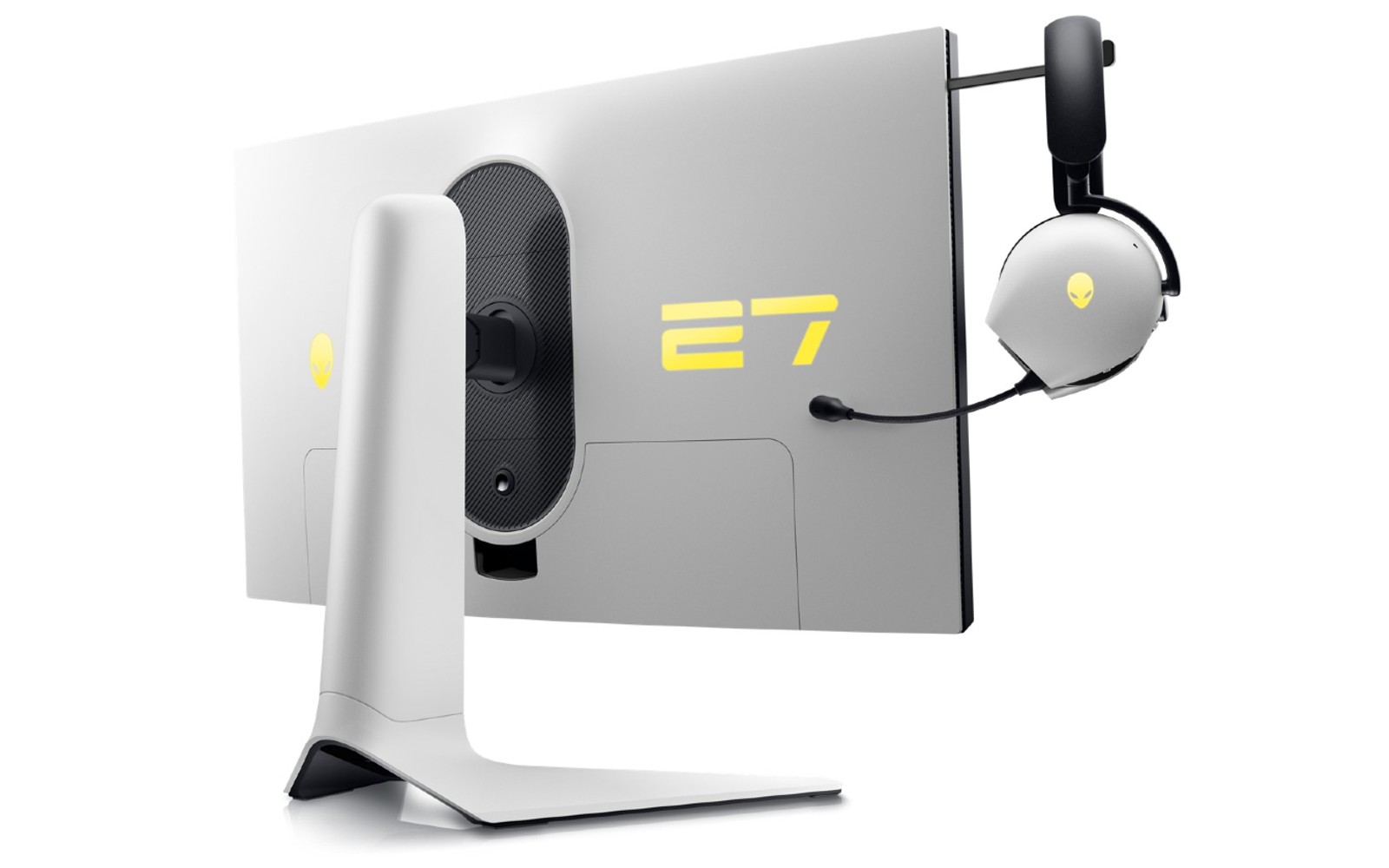 Alienware’s new gaming monitors feature fast refresh rates and retractable headset hangers