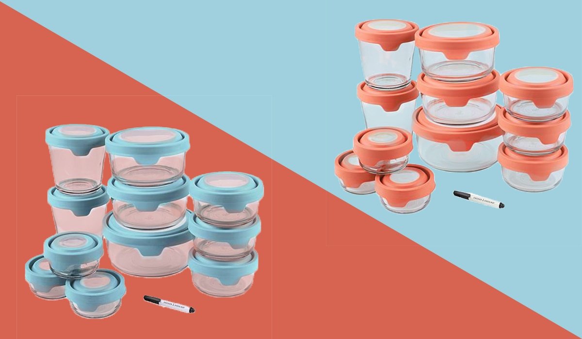 Anchor Hocking TrueSeal glass food storage set is on sale at HSN