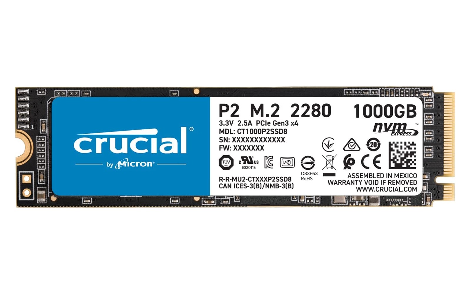 Crucial P2 NVMe