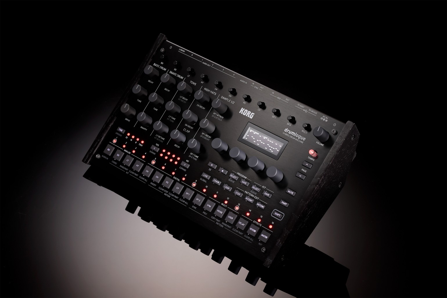 Korg’s Drumlogue is an analog drum machine with a powerful digital engine