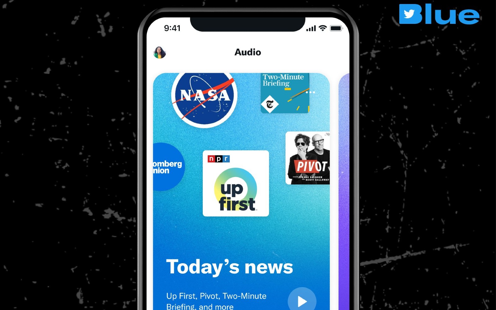 Twitter comienza a lanzar podcasts para suscriptores de Blue